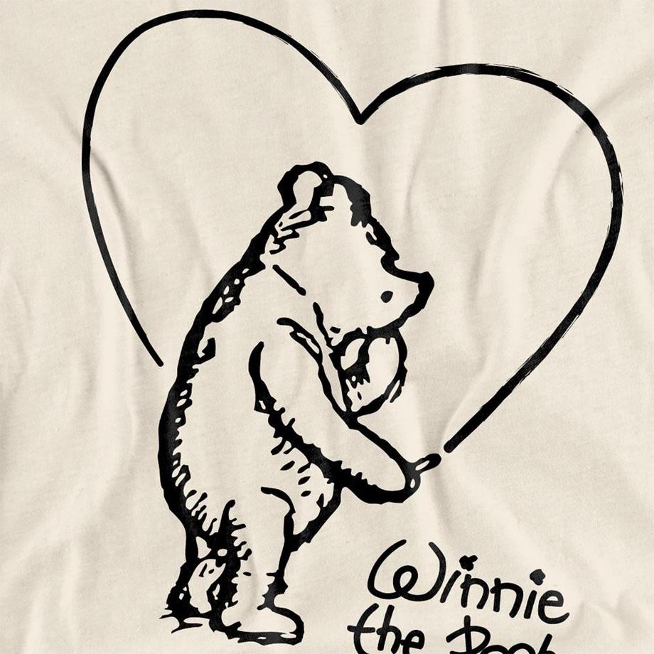 Winnie the Pooh Maglietta Classic con Motivo Cuore  