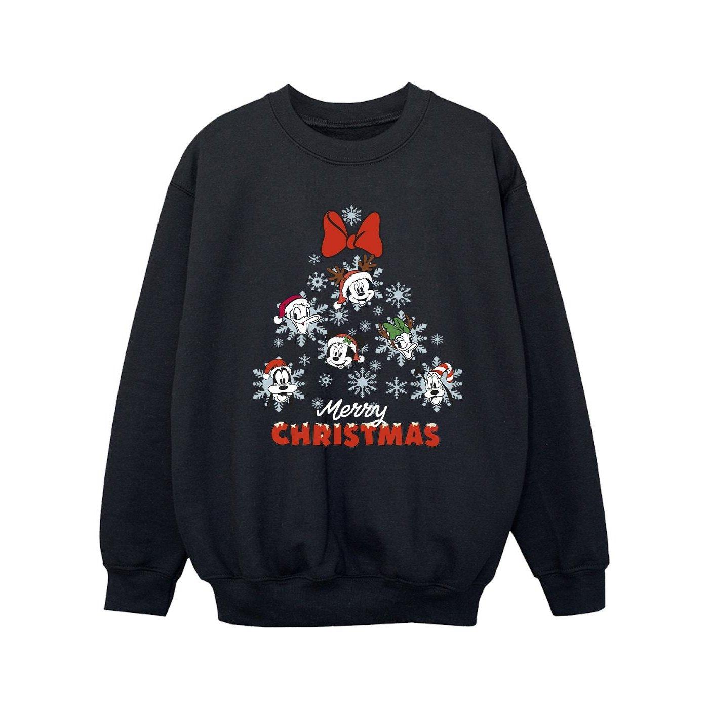 Disney  Mickey Mouse And Friends Christmas Tree Sweatshirt 