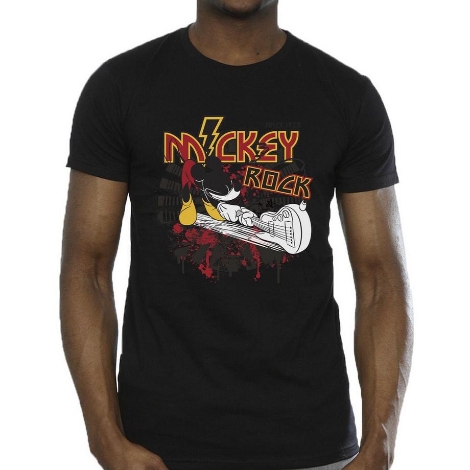 Disney Mickey Rock T-Shirt Maniche Corte  
