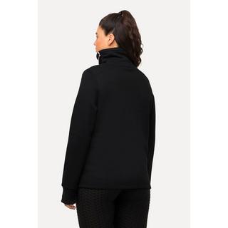 Ulla Popken Mandala Felpa Maniche Lunghe Collo Alto Zip  