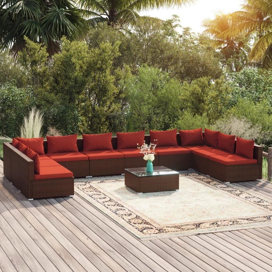 VidaXL Garten-lounge-set poly-rattan  