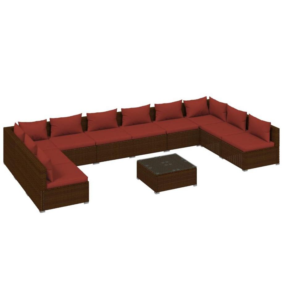 Garten-lounge-set poly-rattan