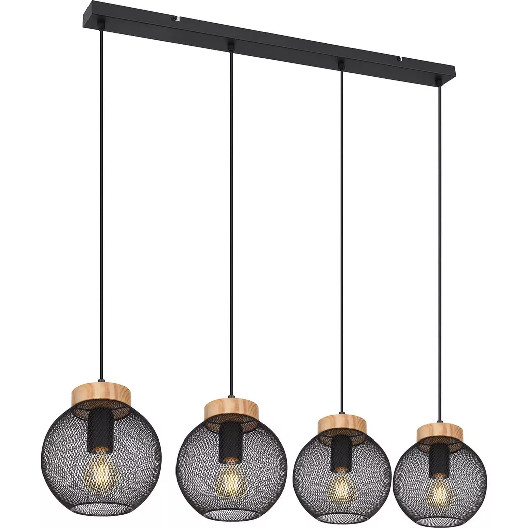 mutoni – Hängeleuchte Pablo Metall matt 4xE27, One Size, Multicolor