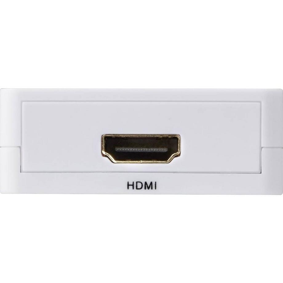 SpeaKa Professional  HDMI Audio Extractor mit Klinke und Cinch Audio (R/L) Ausgang 