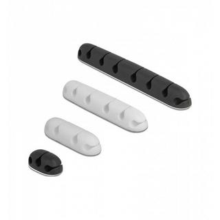 DeLock  Portacavi trapezoidale autoadesivo combo set 4 pezzi nero / bianco 