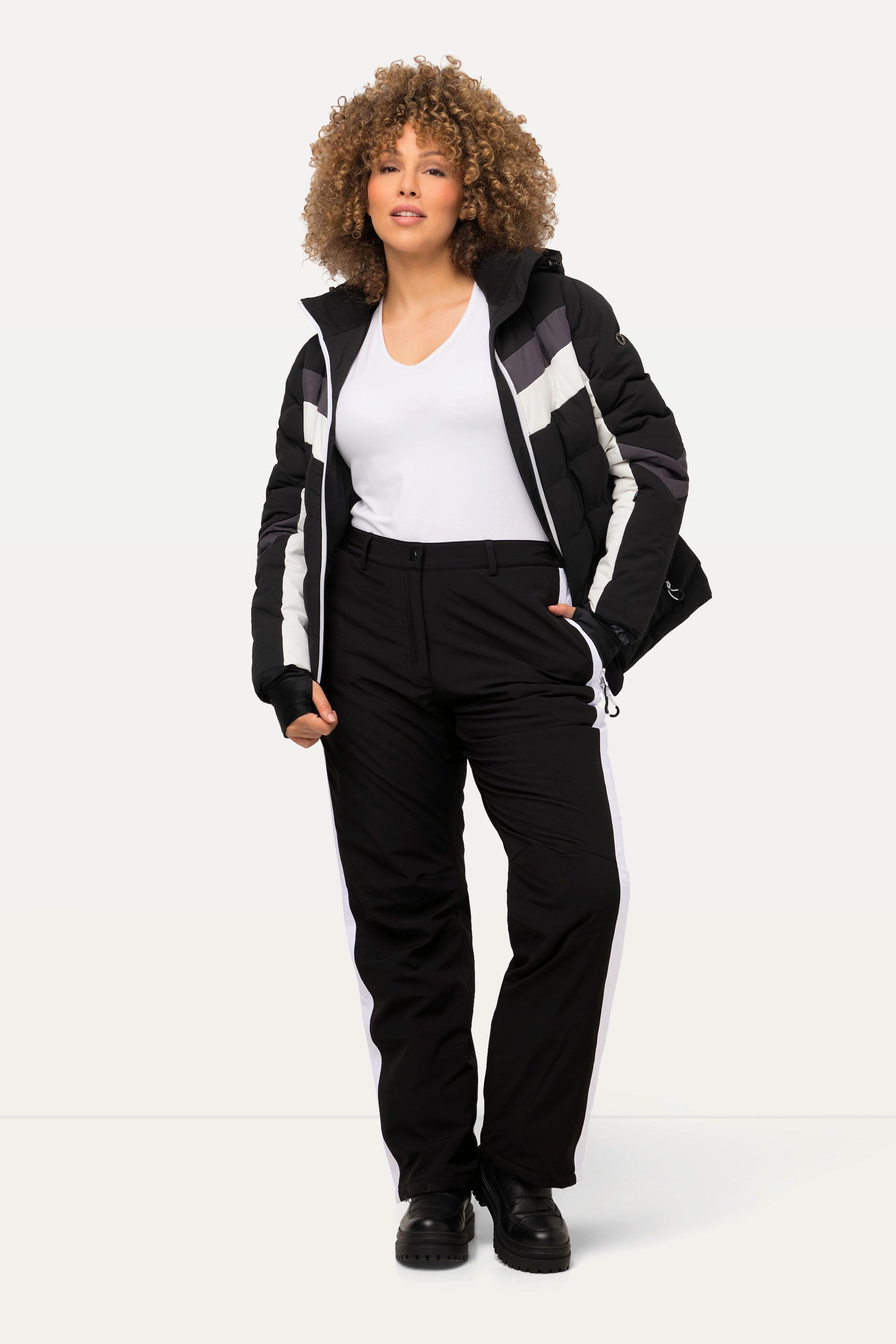 Ulla Popken Wasserdichte recycelte Thermo-Funktionshose mit Fleecefutter  