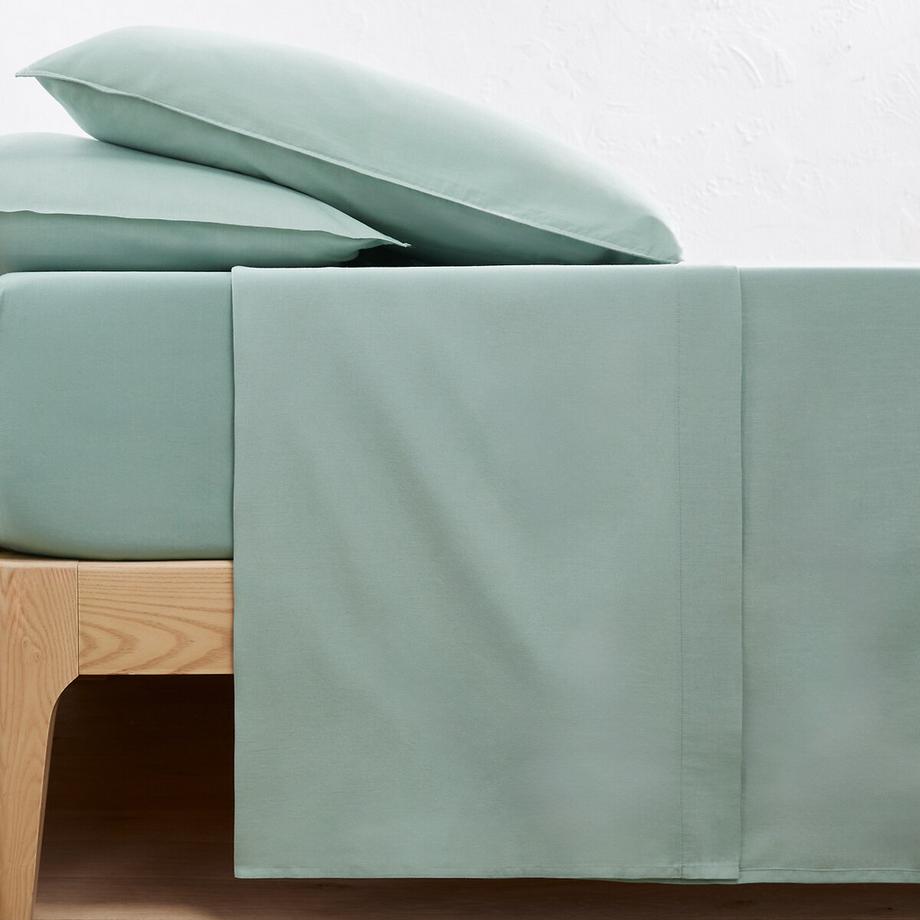 La Redoute Intérieurs Scenario Drap Plat en Coton Lavé  