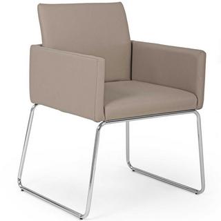 mutoni Chaise avec accoudoirs Sixty gris tourterelle  