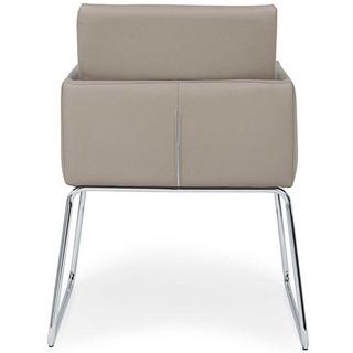 mutoni Chaise avec accoudoirs Sixty gris tourterelle  