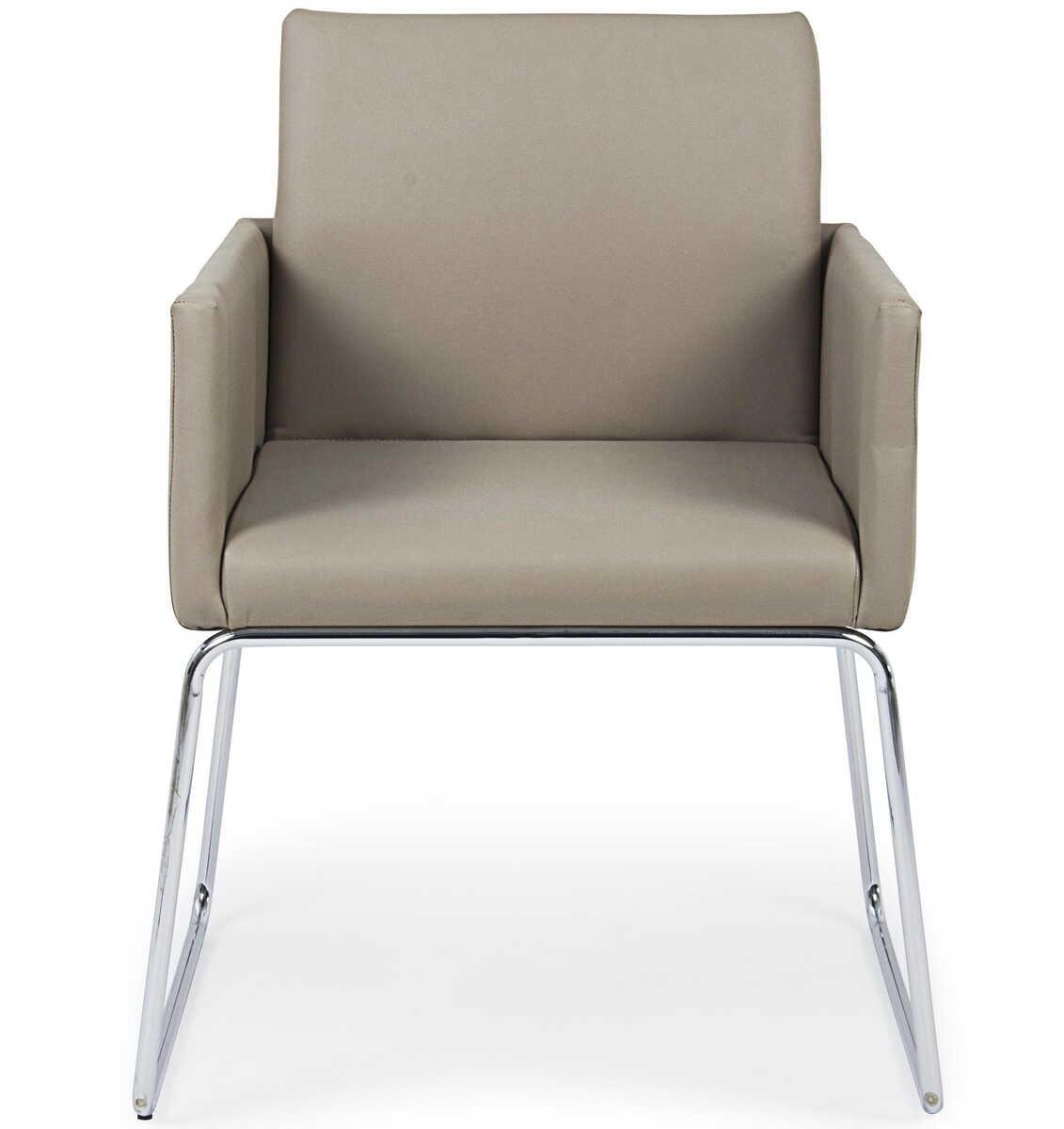 mutoni Chaise avec accoudoirs Sixty gris tourterelle  