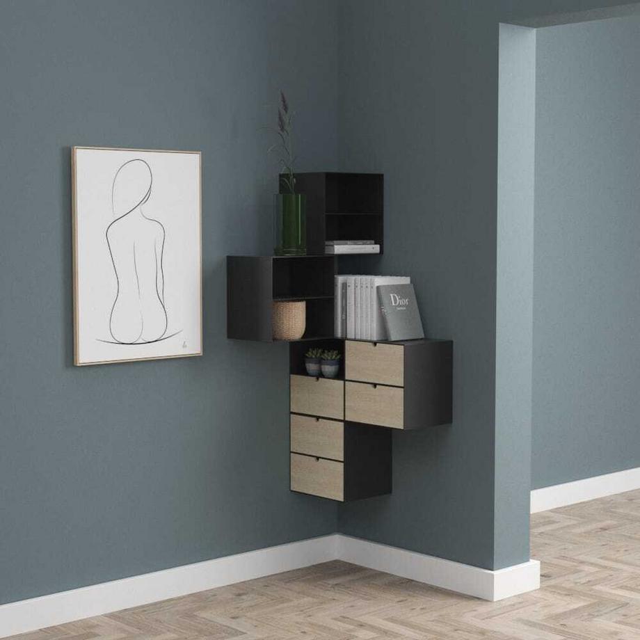 mutoni Nachttisch Metall rau matt  