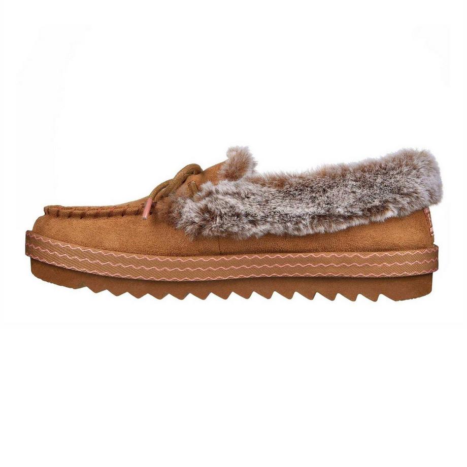SKECHERS Cozy Kiss Leder Mokassinhausschuhe  