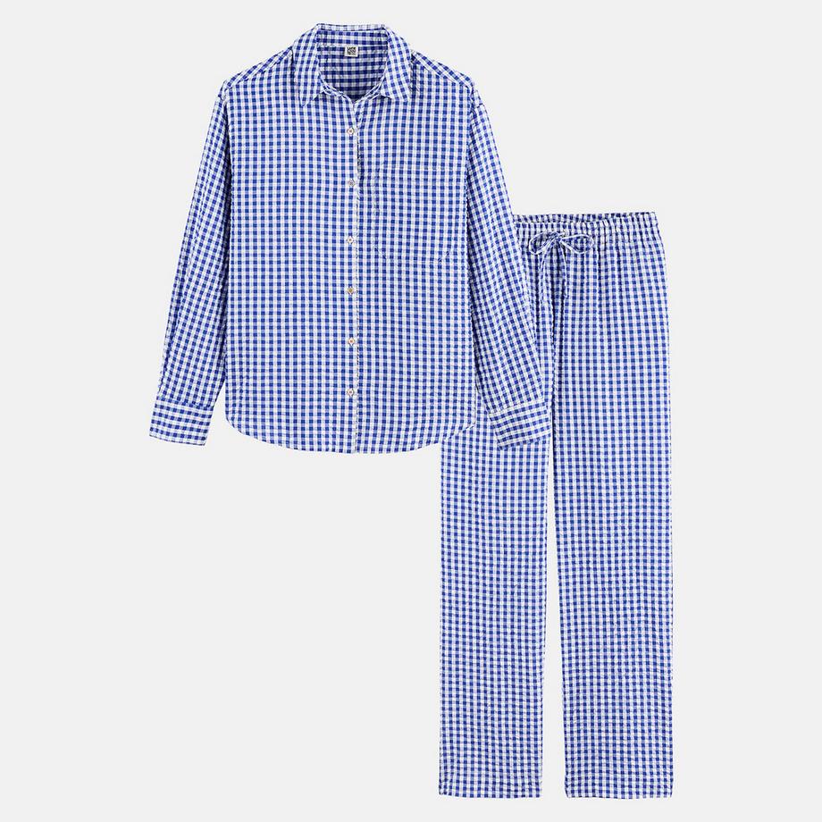 La Redoute Collections Pyjama en vichy seersucker  