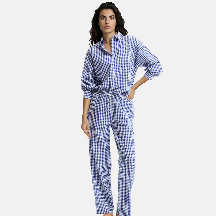Pyjama en vichy seersucker