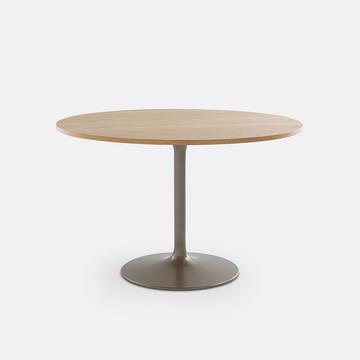 Table ronde 4/6 couverts pied tulipe