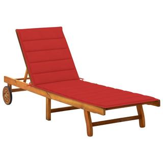 VidaXL Chaise longue bois d'acacia  