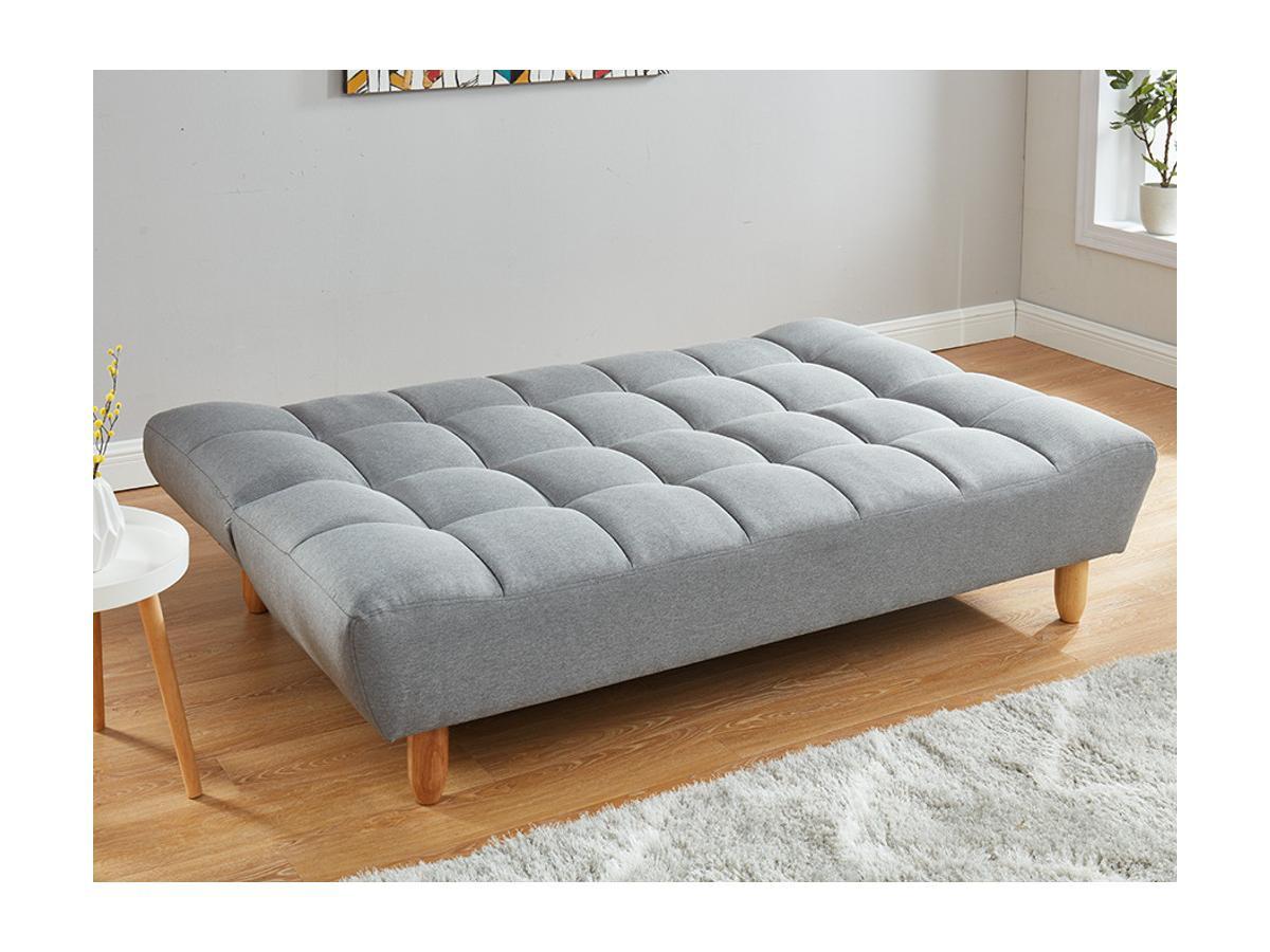 Vente-unique Schlafsofa Klappsofa 3Sitzer Stoff ESTEBAN  