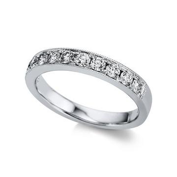 Mémoire-Ring 750/18K Weissgold Diamant 0.5ct.
