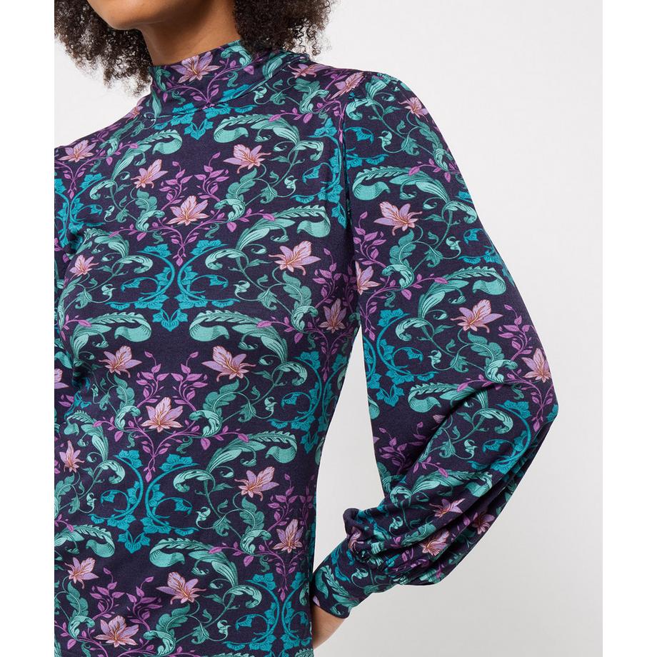 Joe Browns Blouse en Jersey à Col Montant Imprimé Miroir  