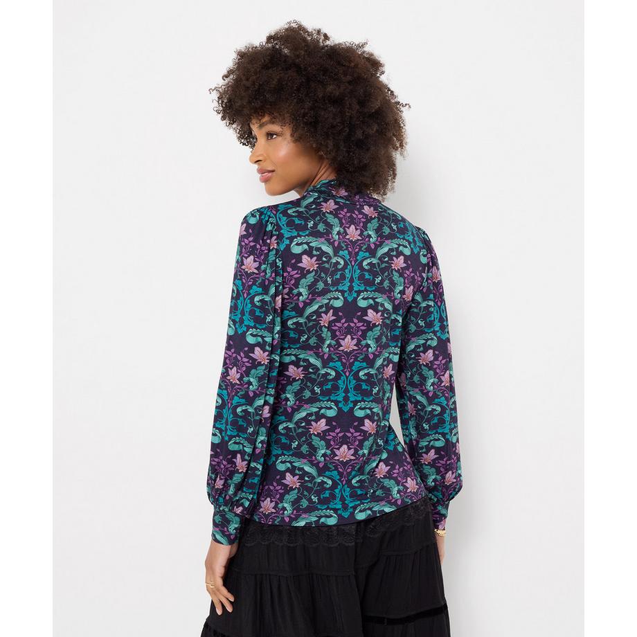 Joe Browns Blouse en Jersey à Col Montant Imprimé Miroir  