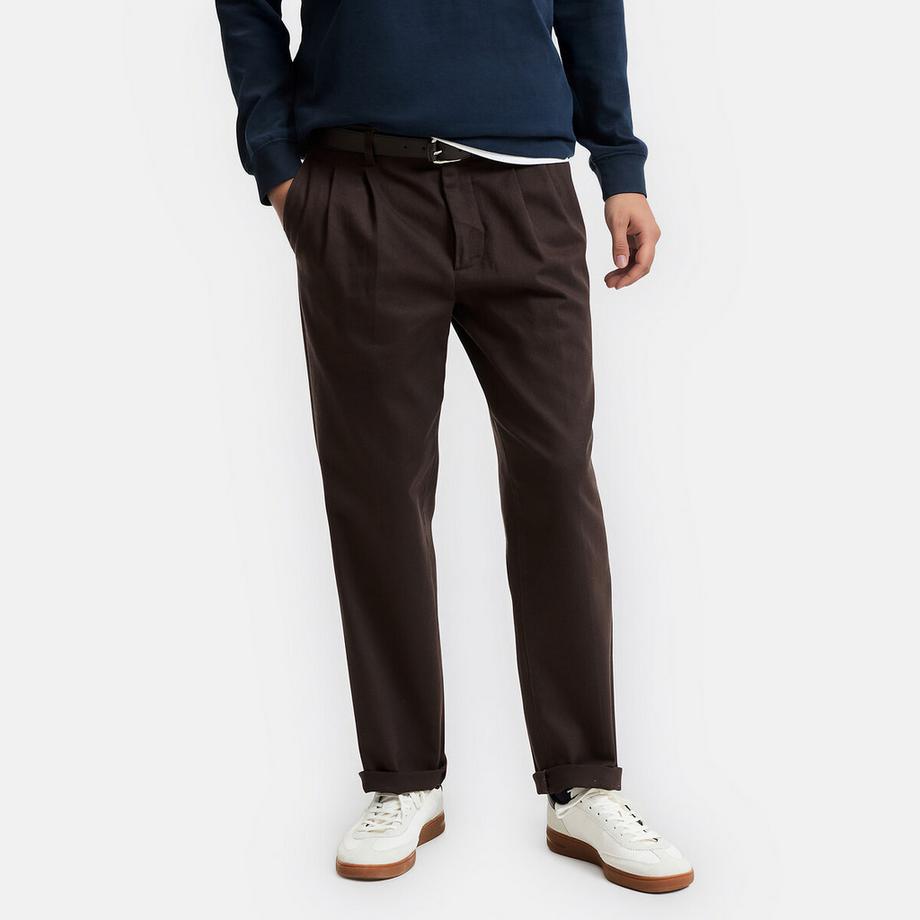 Pantalon chino à pinces