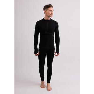 CASH-MERE.CH  High Performance Kaschmir Sportwäsche Langarm-Shirt mit Stehkragen und Half-Zip 