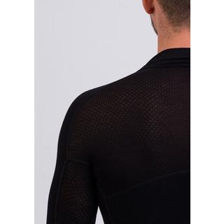 CASH-MERE.CH  High Performance Kaschmir Sportwäsche Langarm-Shirt mit Stehkragen und Half-Zip 