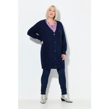 Cardigan dal taglio squadrato con scollo a V e abbottonatura