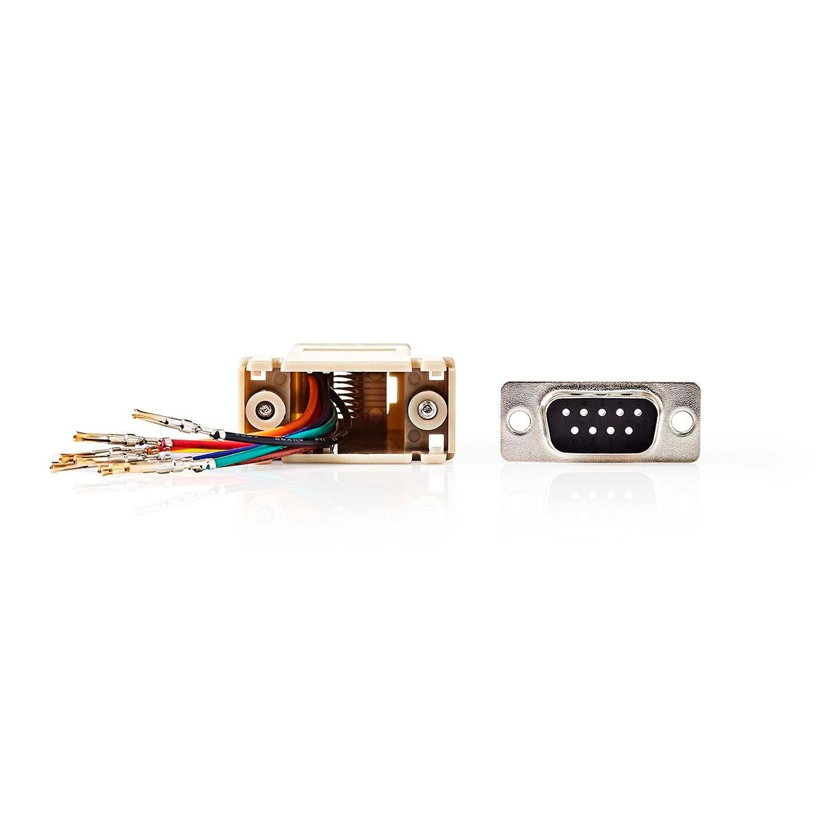 Nedis  Adaptateur série | Adaptateur | D-SUB 9-Pin Femelle | RJ45 Femelle | Nickelé | Ivoire | Boîte 