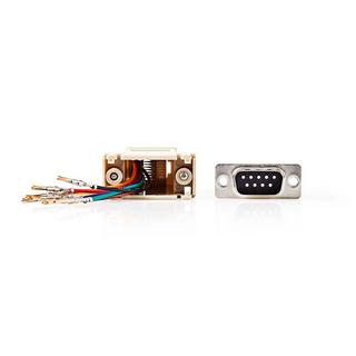 Nedis  Adaptateur série | Adaptateur | D-SUB 9-Pin Femelle | RJ45 Femelle | Nickelé | Ivoire | Boîte 