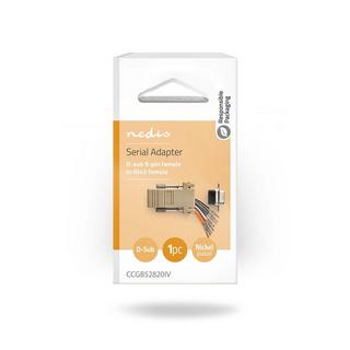 Nedis  Adaptateur série | Adaptateur | D-SUB 9-Pin Femelle | RJ45 Femelle | Nickelé | Ivoire | Boîte 