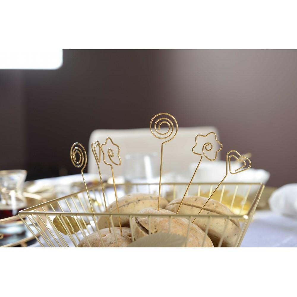 Aulica  Goldene Snackspieße - Set von 6 