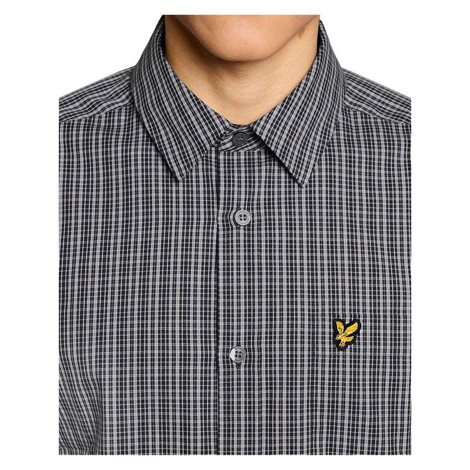 LYLE & SCOTT Camicia a Maniche Lunghe a Micro Quadretti  