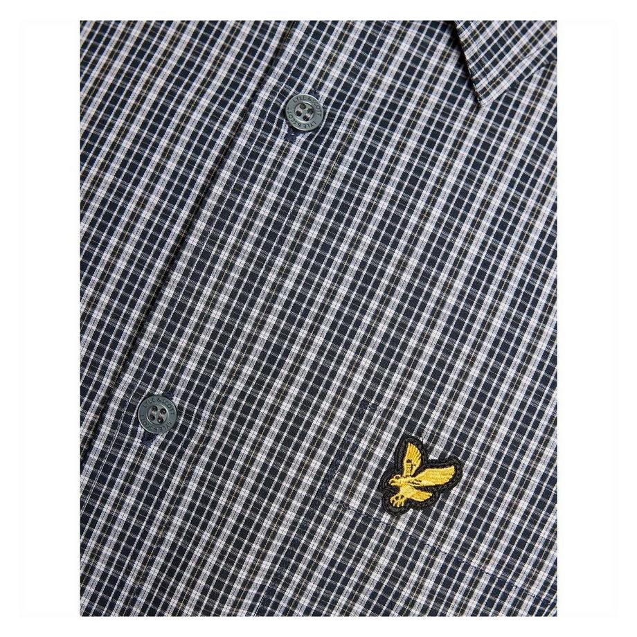 LYLE & SCOTT Camicia a Maniche Lunghe a Micro Quadretti  