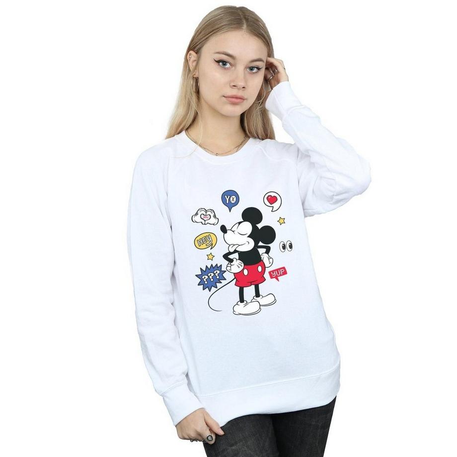 Disney Mickey Mouse Speech Bubble Sweatshirt  