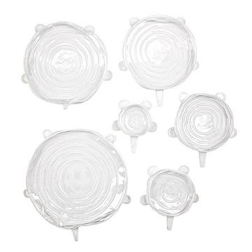 6x Weiß Silikondeckel