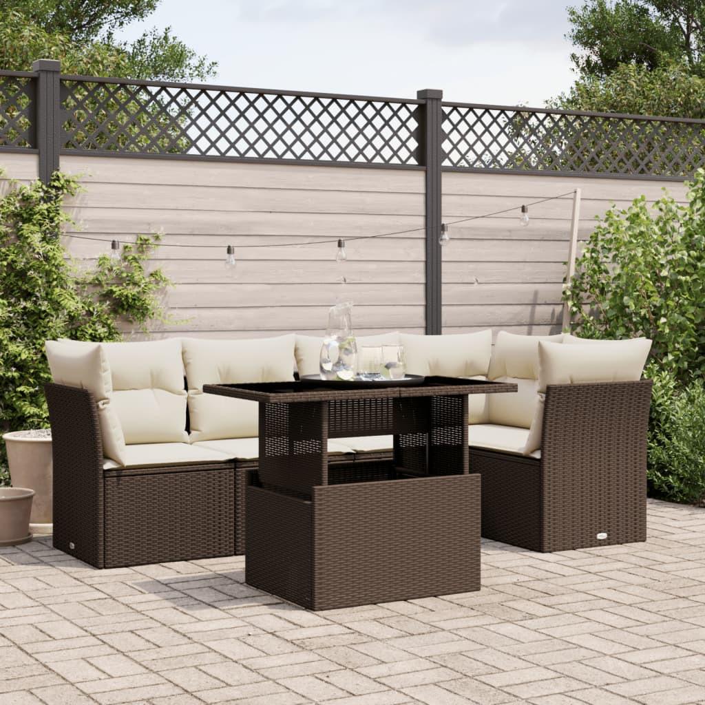 VidaXL set divano da giardino Polirattan  