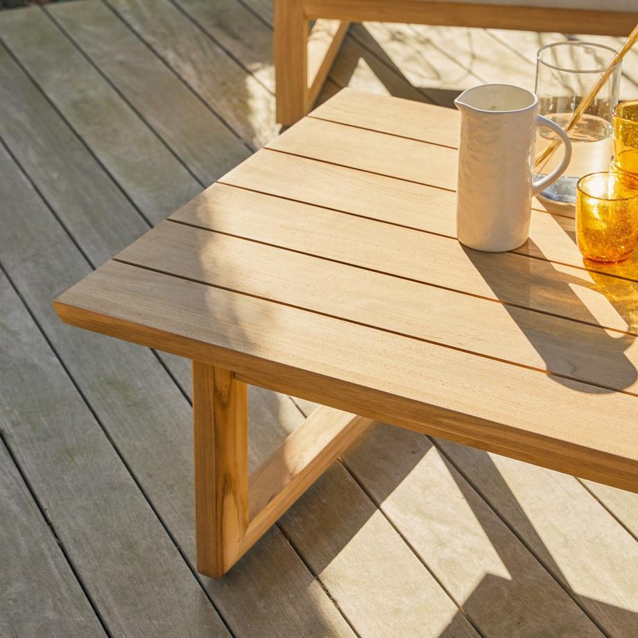 Tikamoon Table basse de jardin Noah en teck massif  