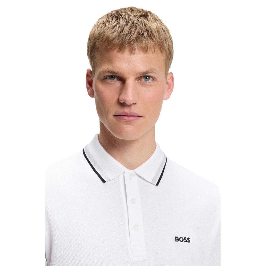 BOSS Paddy Poloshirt Regulär mit Kontrastbesatz  