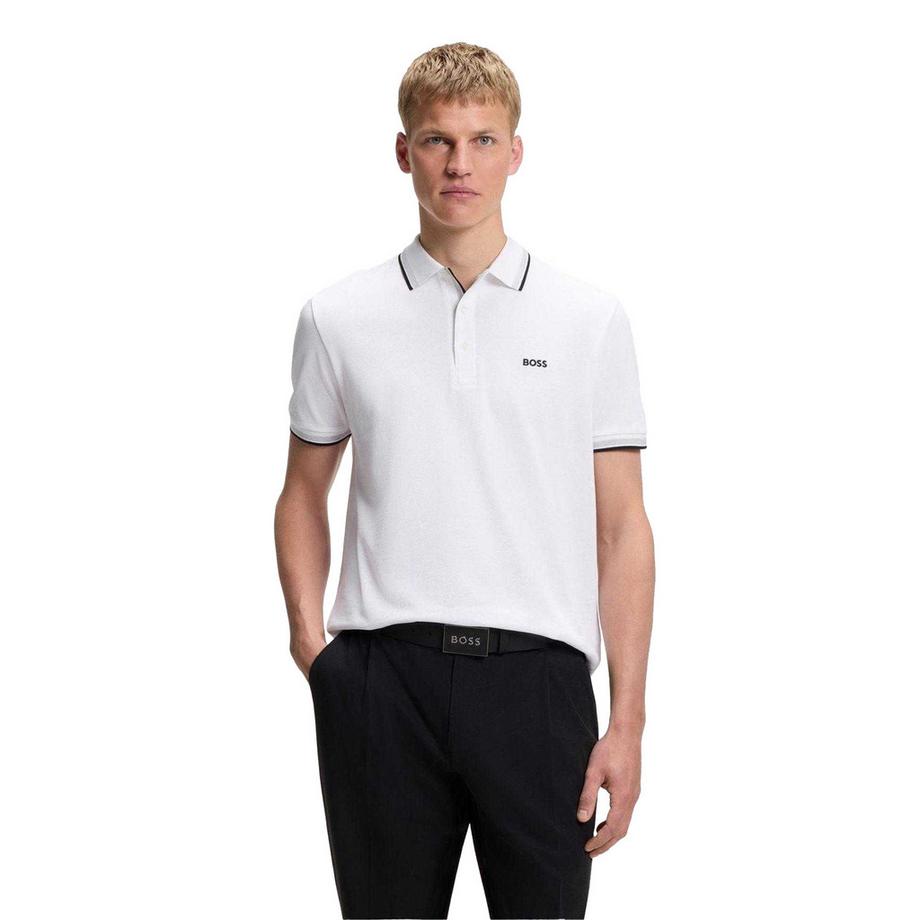 BOSS Paddy Poloshirt Regulär mit Kontrastbesatz  
