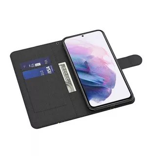 Cover-Discount  Galaxy S22 - Etui Glitzer Effekt Katze 