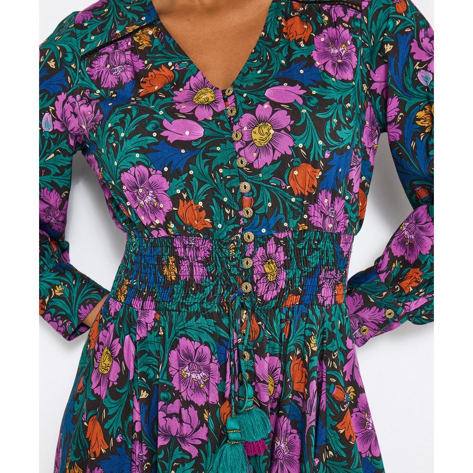 Joe Browns Abito lungo boho vintage con motivo floreale  