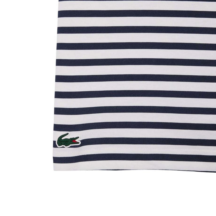 LACOSTE Roland Garros Edition Extratrocken Gestreiftes T-Shirt  