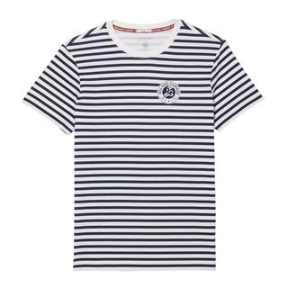 LACOSTE Roland Garros Edition Extratrocken Gestreiftes T-Shirt  