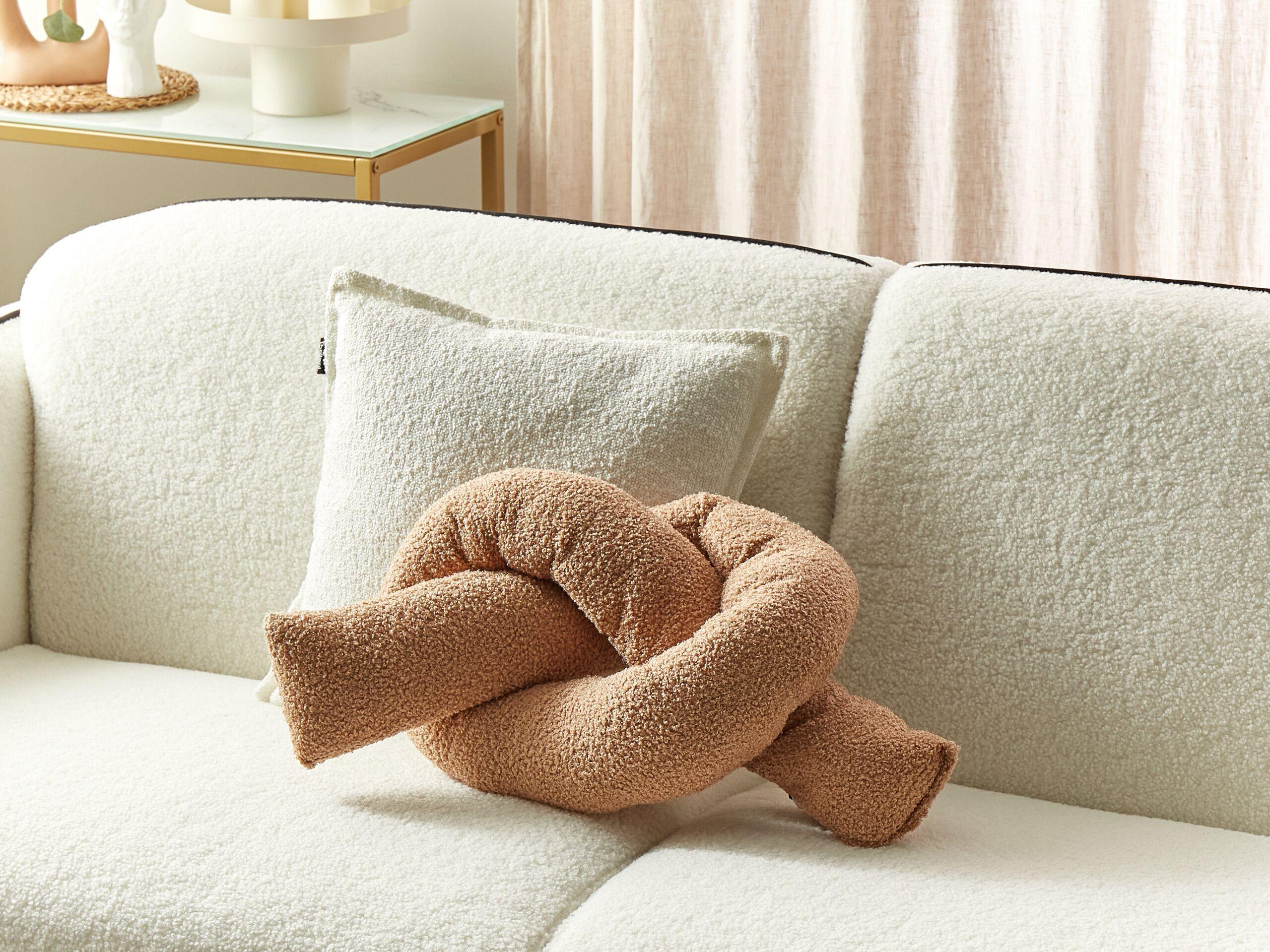 Beliani Coussin en Bouclé Moderne GLADIOLUS  