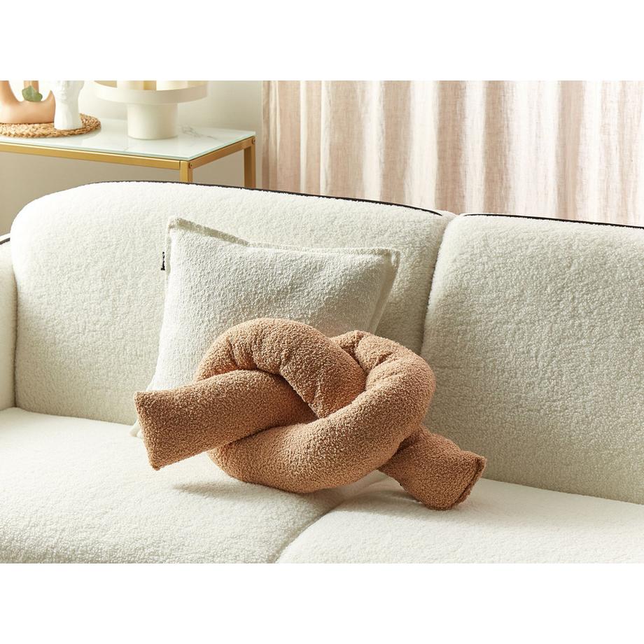 Beliani Coussin en Bouclé  GLADIOLUS  