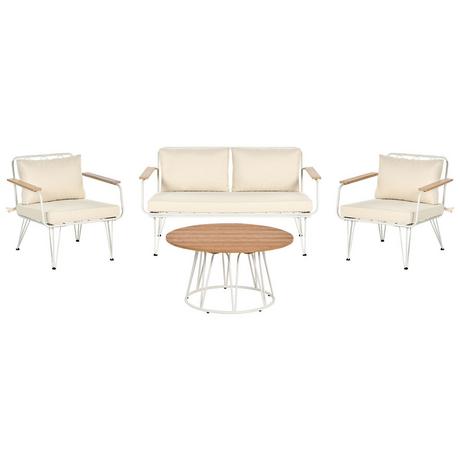 Beliani Salon de jardin en Acier Rétro MONTESILVANO  