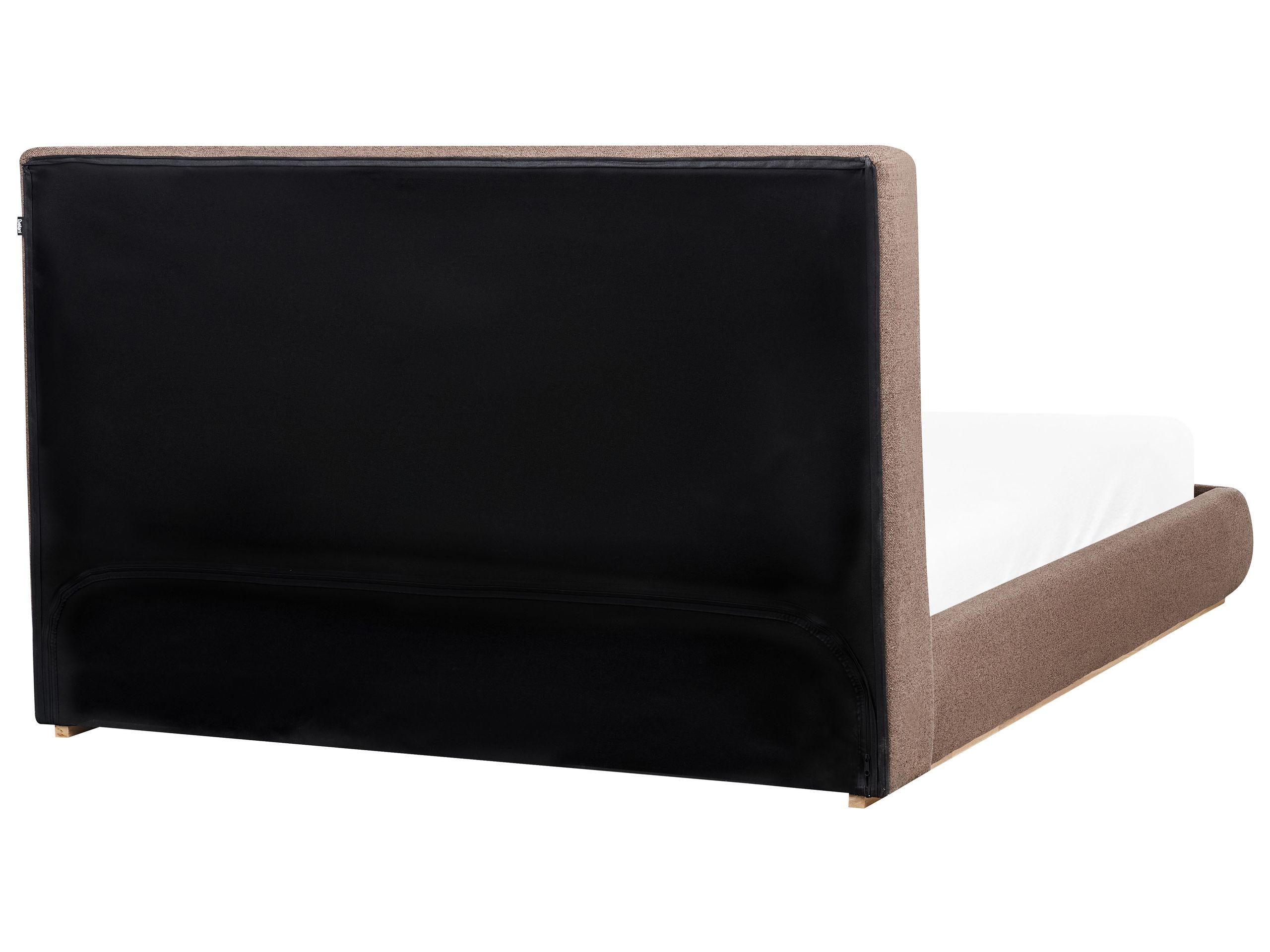 Beliani Letto contenitore en Tessuto Moderno CAMPAGNE  