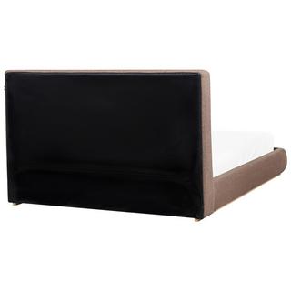 Beliani Letto contenitore en Tessuto Moderno CAMPAGNE  