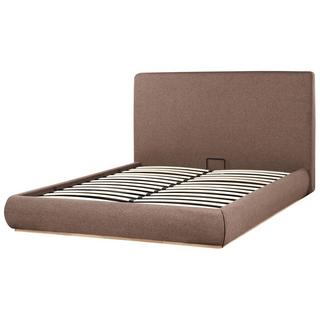 Beliani Letto contenitore en Tessuto Moderno CAMPAGNE  